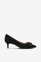Lauren Ralph Lauren   Pumps Kidsuede/grosgrain adrienne Bow pm cto   Svart