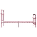 vidaXL Sengeramme rosa metall 90x200 cm
