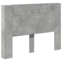  Hodegavlskap med LED med hylle Betong 140 x 16,5 x 103,5 cm