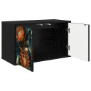 vidaXL Vegghengt TV skap LOCHEM 69 x 33 x 40 cm Svart eik