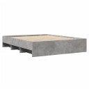  Sengeramme betonggrå 150x200 cm konstruert tre 8721102856532
