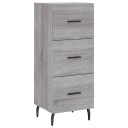 vidaXL Skjenk grå sonoma 34,5x34x90 cm konstruert tre