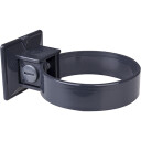 Plastmo plastrørholder 2pak Ø75mm grafitt graphite 75 mm