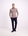 Lindbergh Merino Knit Roll Neck - Beige - XXL