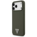 Guess MagSafe Silikon Mobildeksel med Trekant-logo for iPhone 17 Pro Max - Grønn