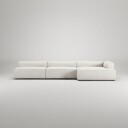 Grand 5 Setersofa sjeselong Høyre Steam White