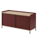 Muuto Enfold skjenk 124 x 45 cm    oiled oak Deep Red