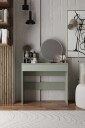 Fabrony sminkebord med speil 90 cm - Askgrønn