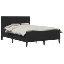 vidaXL Sengeramme med madrass vidaXL Svart Svart 120 x 190 cm Fløyel