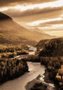 Autumn River Valley Plakat Plakat / 40x50cm