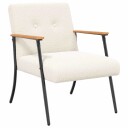  lenestol Krem Krøllete Ull lignende Stoff