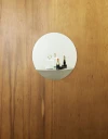 Normann Copenhagen Horizon speil rundt grå