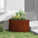 vidaXL Hjørne Plante Rusten 60 x 60 x 50 cm Cortenstål