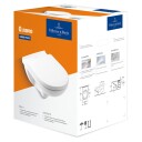 VILLEROY & BOCH O.NOVO VEGGSKÅL M/TOALETTSETE HVIT ALPIN
