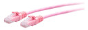 C2G 5ft (1.5m) Cat6a Snagless Unshielded (UTP) Slim Ethernet Network Patch Cable - Pink - koblingskabel - 1.5 m - rosa