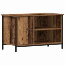  TV benke i gammelt tre 80x40x50 cm laget av konstruert tre og stål