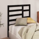 vidaXL Sengegavl svart 106x4x104 cm heltre furu