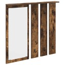  Vegghengt kleshenger Røkt eik 84 x 10 x 80 cm Konstruert tre