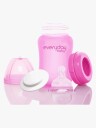 Everyday Baby Varmeindikerende Tåteflaske Glass 150 ml Cerise