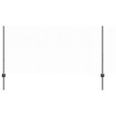 vidaXL Sekskantet gjerde med post 10 x 1 m PVC belagt stål Grå Mesh