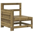  Hagesofa med armlene 69x62x70,5 cm impregnert furu 844887