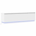  TV stativ med LED Hvit 180 x 38 x 49 cm Konstruert tre