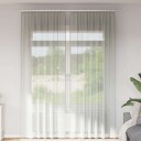  Voilegardiner med hemper 2 stk lysegrå 140x260 cm 8721158553164