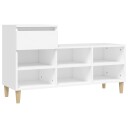  Skoskap hvit 102x36x60 cm konstruert tre