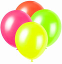 Neonfargede UV-ballonger 100 stk. blande