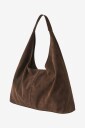 Ellos Collection - Totebag i semsket skinnimitasjon - Brun