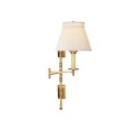 Dorchester vägglampa antik mässing/silke