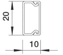 Minikanal WDK10020RW 2M