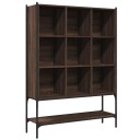  Bokhylle brun eik 102x30x141,5 cm konstruert tre 8721012402867