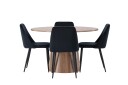 Lanzo Matgruppe 120 cm Rund med 4 Night Stoler   Natur