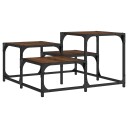  Salongbord brun eik 68x68x40 cm konstruert tre 8721012195332