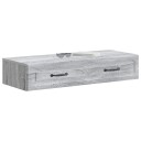 vidaXL Vegghengt Sidebord Grå sonoma 87,5 x 34,5 x 17 cm