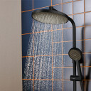 Hansgrohe Activera S Showerpipe 240 dusjset, vannbesparende, matt sort