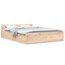 vidaXL Sengeramme med skuffer 150x200 cm 5FT King Size