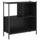  Bokhylle svart 72x28x77,5 cm konstruert tre 8721012339293