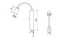 Tube Wall USB 2700K med integrert dimmer, hvit