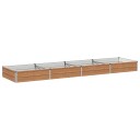 vidaXL Hevet Hagebed Treet Brown 320 x 80 x 24 cm kaldvalset stål