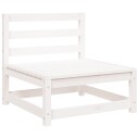  Hagesofa uten armlener hvit 70x70x67 cm heltre furu 837915