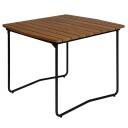 Grythyttan Stålmöbler Bord B31 84 Ubehandlet teak / svart ramme