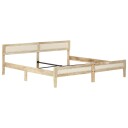 vidaXL Sengeramme heltre mango 200 cm