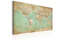 Tavle World Map: Celadon Journey 120X80 Artgeist sp. z o. o.