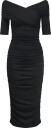 Object Objlevih 2/4 Cross Over Dress E Tne 26 Black S