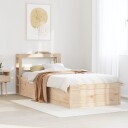  Sengeramme med hodegavl 75x190 cm heltre furu 3306366