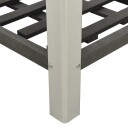 vidaXL Høybed med hylle 50x50x90 cm WPC grå