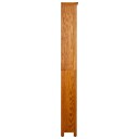 vidaXL Bokhylle 6 etasjer 52x22x180 cm heltre eik