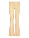 Monki Stretchy Flared Trousers Yellow 42